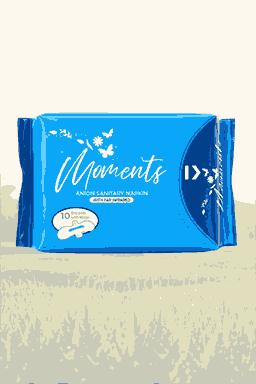 Moments Sanitary Napkin (10 pads)